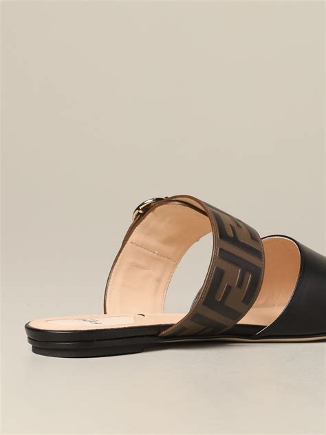 fendi logo sandals styling|Fendi sandals flat woman.